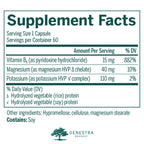 Genestra Brands KMG Plus | Magnesium, Potassium and Vitamin B6 Formula | 60 Capsules