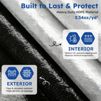 MR. COVER 24 FT Pool Covers for Above Ground Pools, Extra Thick Durable Pool Cover for Waterproof & Dustproof, All-Season Protection for Above Ground Poolsxia