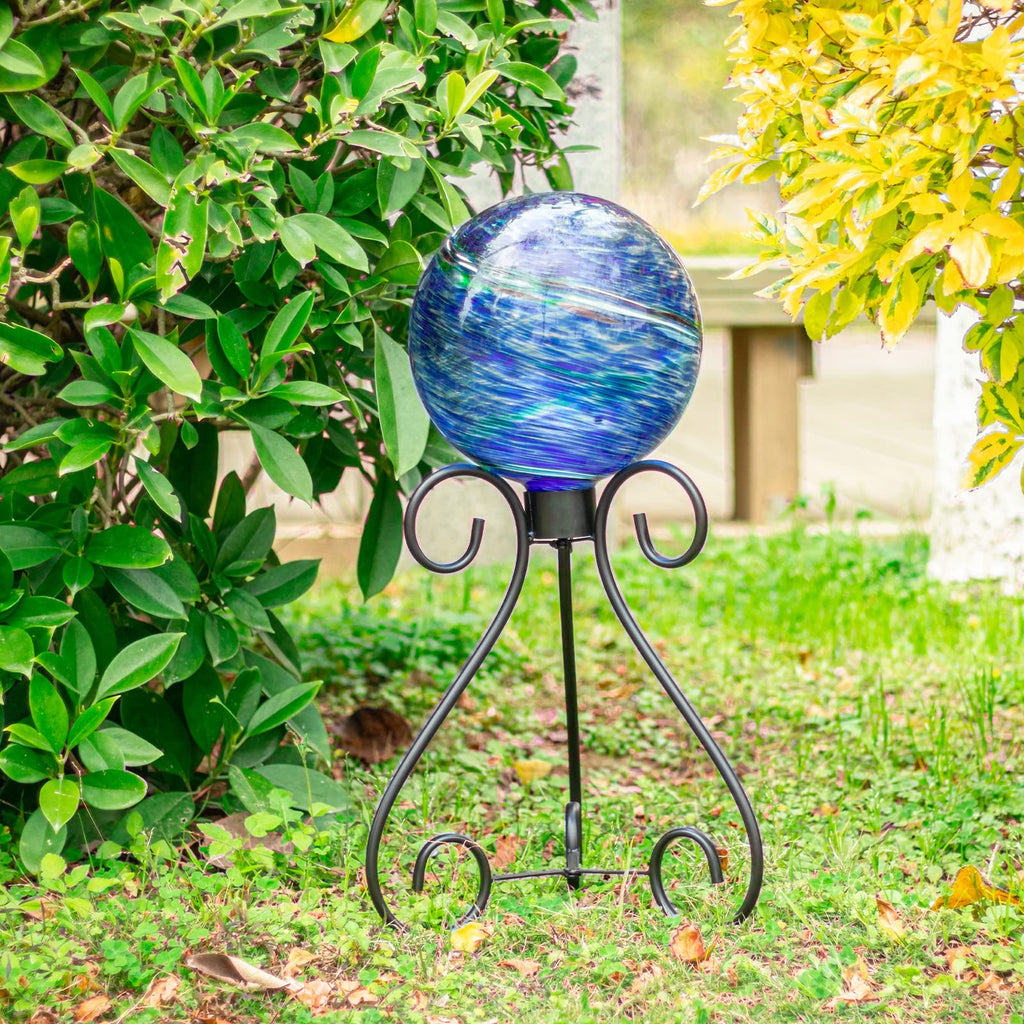 VCUTEKA Gazing Ball Stand, Metal Garden Gazing Globe Stand for 10-12" Globe