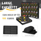 Trading Card Binder 9 Pocket,Card Binder 900 Pockets,Card Book Holder Cards with 50 Removable Sleeves,3-Ring Zip Design MTG/TCG/Sport Collectible Trading Card Albums Gifts for Boys and Girls (Black)