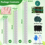 MUDEREK 6 Pack D Shape Sphagnum Moss Pole-24+40"+60"