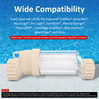 Salt Cell for Pool - Fits for Hayward Salt Cell T-3, up to 15,000 Gallon In-Ground Swimming Pools, Clear Case, 2-Year Warranty