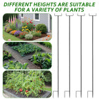 4Pack 6.56ft Metal Garden Netting Support Stakes,Heavy Duty Garden Stakes for Netting Garden Netting Pole with Rustproof for Support Fruits Garden Bed Plant Net