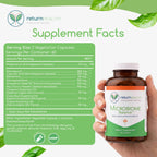 Microbiome Balance – Gut Health Supplement for Women and Men with Monolaurin & Caprylic Acid – Supports Digestive Wellness & Healthy Gut Environment – 120 Capsules