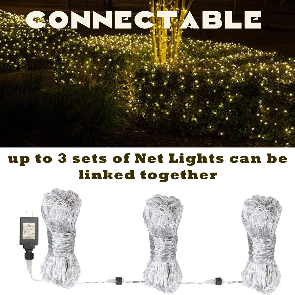 Eueasy LED Lights Outdoor Fairy Lights Chandelier - 360L Gazebo Net Lights with 8 Lighting Modes, 12×12 FT Chandelier for Pergolas，Wedding, Bush, Christmas