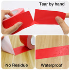 Maartla Duct Tape 1 Inch X 44 Yards, 8.5 mil Thickness, Heavy Duty Red Duct Tape, No Residue, Waterproof, Tear by Hand for Repairs, Industrial, Professional Use