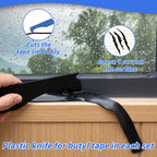 Black Butyl Seal Putty Tape - 1/8" x 3/4" x 30 ft (4-Pack) - Camper/RV Window Repair, EPDM Rubber Roof Pipe Patching, Pool & Boat Sealing