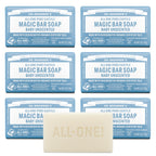 Dr. Bronner's Pure-Castile Bar Soap, Baby Unscented, 5 oz, 6-Pack