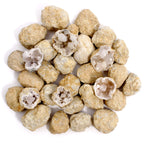 DANCING BEAR 25 Break Your Own Geodes, 90% Hollow, (Large 1.75-2.5") Crack Open & Discover Amazing Surprise Crystals Inside! Educational Info and Instructions Included, Fun Party Favors & Prizes