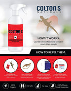 Lizard Repellent 32 OZ Spray 100% Natural Gecko Reptile Deterrent Outdoor or Indoor