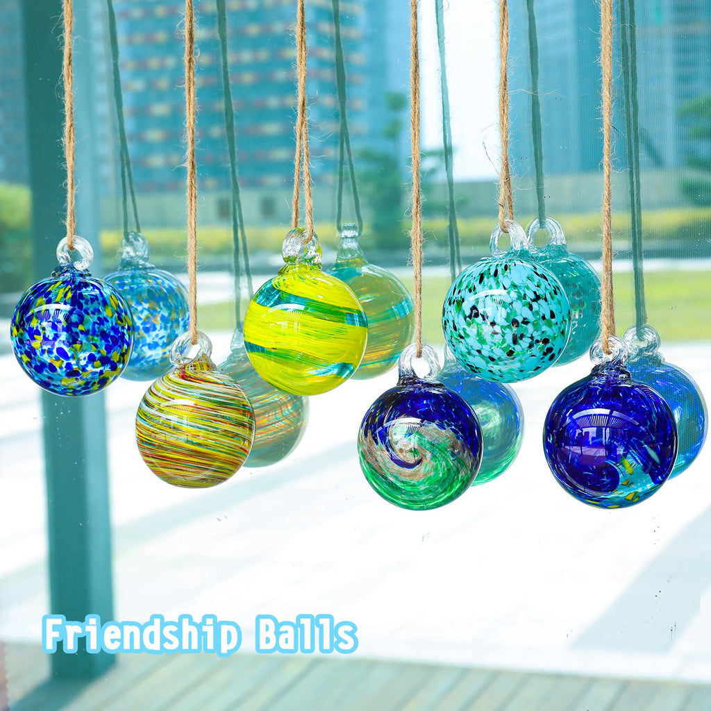VCUTEKA Hanging Garden Gazing Ball, Glass Witch Ball for Outdoor Decor, 3"