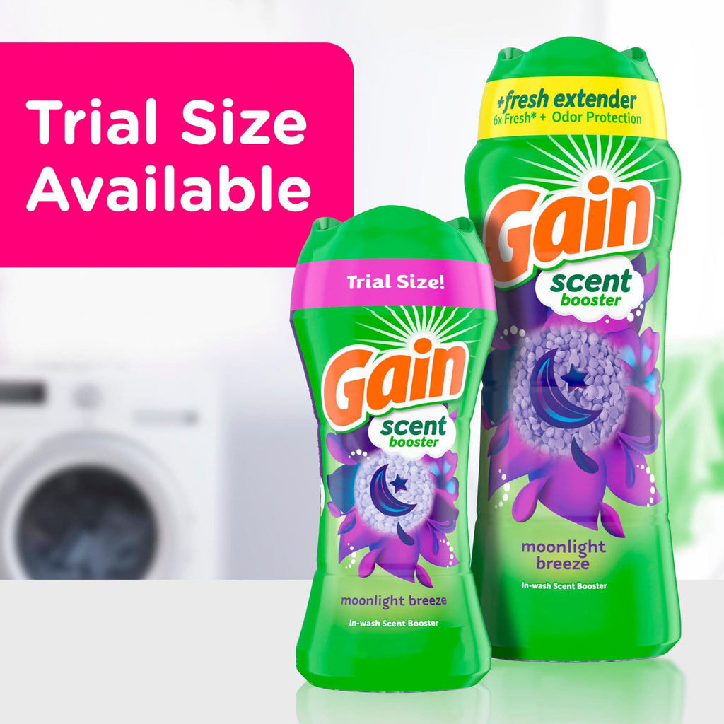 Gain In-Wash Laundry Scent Booster Beads, Moonlight Breeze Scent, 24.0 OZ, Fresh Extender + Odor Protection