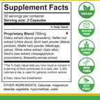 Life Tones Uric Acid Support - Herbal Joint Cleanse for Men and Women - Natural Remedy, Flexibility Boost - Non-GMO, Gluten-Free - 60 Vegan Vitamins
