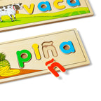 Melissa & Doug Spanish See & Spell Educational Language Learning Toy - FSC-Certified Materials