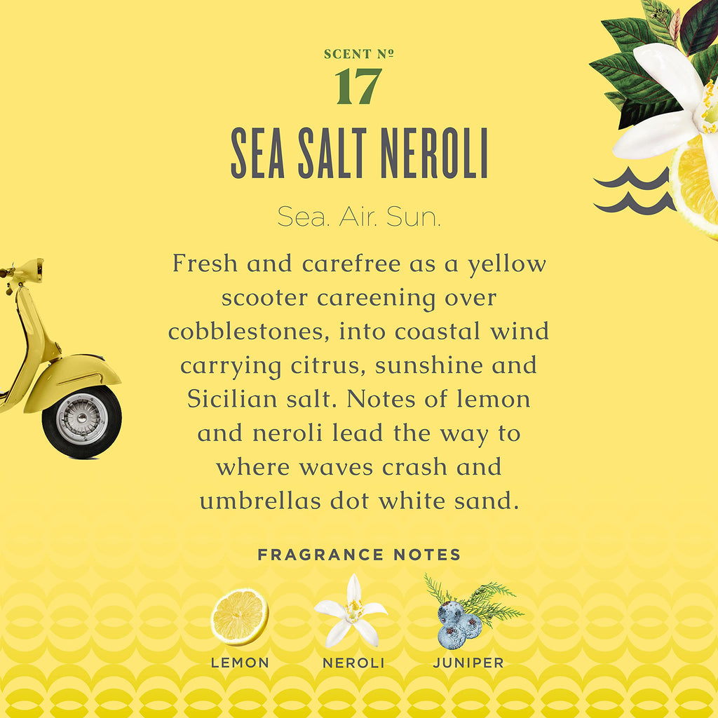 Caldrea Linen & Room Spray Air Freshener, Made with Essential Oils, Plant-Derived & Other Thoughtfully Chosen Ingredients Transparent, Sea Salt Neroli Scent, 16 Fl Oz