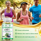 Nature's live Oil of Oregano with Black Seed Oil, 2 in 1 Oregano Supplement for Immune Health, Retains High Concentrated Carvacrol & Thymoquinone, Non-GMO, 60 Softgels, 2 Pack