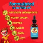 My Spectrum Heroes Calm & Focus Supplement Drops - Brain Support with L-theanine, GABA, Huperzine A - Enhance Focus for Kids or Adults - Boost Concentration for Kids & Teens - 2.02 FL oz. (60 ml)