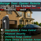 Smart Garage Door Opener Remote,Compatible with Intellicode Genie Overhead Door Garage Door Opener,Compatible with Alexa Google Home iPhone Siri WiFi