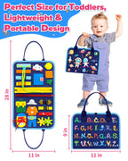 Gojmzo Busy Board Montessori Toys for Toddler Boy Birthday Gifts, Busy Book Sensory Toys for Toddlers, Learning Educational Toddler Travel Activities