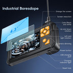 50FT Endoscope Camera with Light, 1080P HD Borescope Inspection Camera with 8 LED Lights, IP67 Waterproof Sewer Tools Snake Camera with 4.3" IPS Screen, 50Feet Semi-Rigid Cable for Father's Day