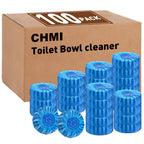 CHMI 100 Pack Toilet Bowl Cleaner Tablets, Long-lasting Bathroom Toilet Tank Cleaner.(Blue)