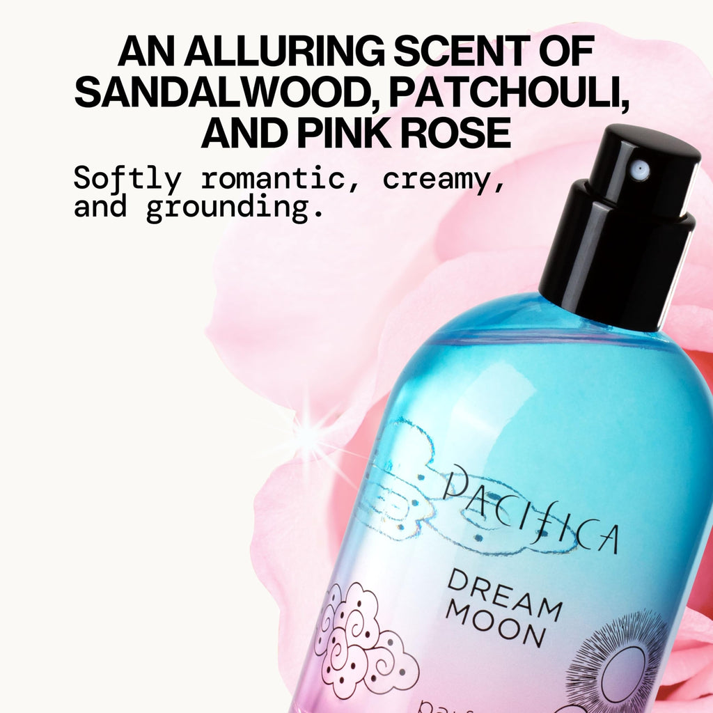 Pacifica Dream Moon Spray Perfume 2 fl oz ��� Bergamot, Pink Rose, Vanilla, Sandalwood & Patchouli ��� Clean, Vegan & Cruelty-Free Natural Perfume
