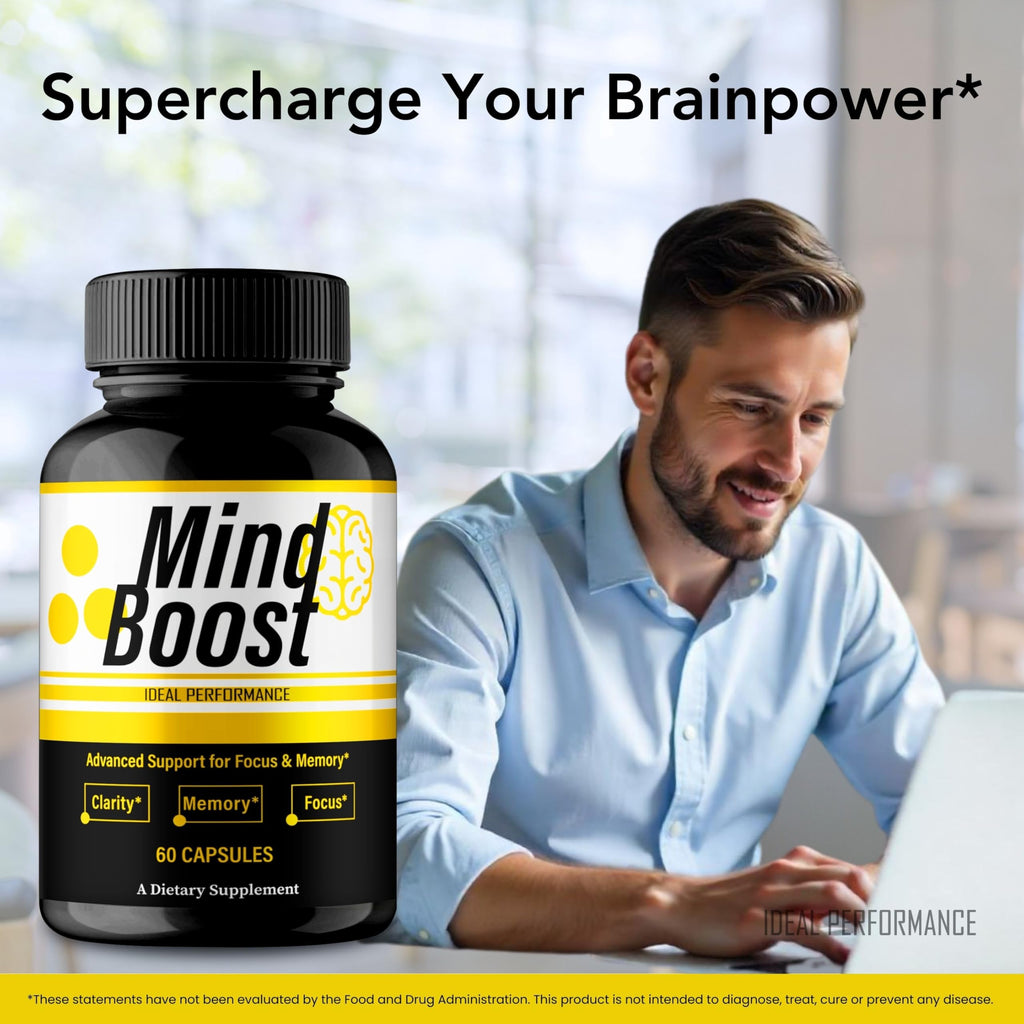 IDEAL PERFORMANCE Mind Boost Capsules, MindBoost Pills Reviews (5 Pack)