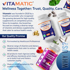 Vitamatic TMG Supplements 1000mg - Trimethylglycine - Betaine Anhydrous - 120 Tablets - 120 Servings - Non-GMO & Gluten Free (3 Bottles)