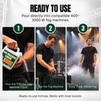 Fog Machine Liquid, 32 oz, High-Density, Long-Lasting, Water-Based Formula
