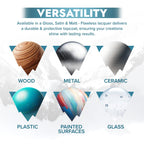 Polar Clear Matte Flawless Lacquer Spray - 4 x 13.5 Fl Oz - Clear Coat Spray Paint - Non-Yellowing & Scratch Resistant - Interior & Exterior Surfaces for Wood, Metal, Plastics, Glass & Ceramics