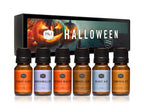 P&J Fragrance Oil Halloween Set | Autumn Wreath, Pumpkin Pie, Candy Corn, Marshmallow, Night Air, and Caramel Corn Candle Freshie Scent for Candle Making, Soap Making Supplies