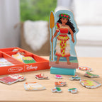 Melissa & Doug Disney Princess Moana Magnetic Dress-Up Wooden Doll Pretend Play Set (30+ pcs)