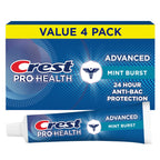 Crest Pro-Health Advanced Antibacterial Protection Toothpaste,5 oz 4 Pack, Teeth Whitening for adults, Breath Freshener, for Sensitive Teeth, Gum Health, Gingivitis toothpaste, Travel Size Toiletries