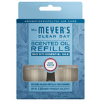 MRS. MEYER'S CLEAN DAY Scented Oil Refills, Rain Water, contains 2 .67 fl oz refills