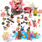 HIYZI 93 Pcs Fairy Garden Accessories Miniature House Figurines Kit