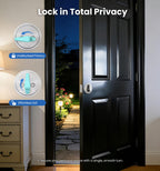 Veise Single Cylinder Deadbolt Lock, Easy Installation Keyed One Side with Thumb Turn Inside, Security Door Lock for Front Entry & Garage Door, Heavy Duty, Brushed Nickel