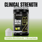 NutraBio Pure Micronized Creatine Monohydrate Powder Supplement, Lemon Burst, (300 g) - Supports Bulk Muscle Energy, Recovery, and Strength - HPLC Tested Creatine Powder Supplement for Men and Women