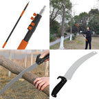 AgiiMan 26FT Reach Pole Saws for Tree Trimming, Pole Saw with 5-20FT Telescoping Extension Pole, Pruning Saw with 19" 3X Detachable Saw, Non-Slip Handle, Tree Trimmer for Garden Palms Shrubs