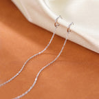 SLUYNZ 925 Sterling Silver Cuff Earrings Chain for Women Crawler Earrings Wrap Climber Earrings Cool Earrings