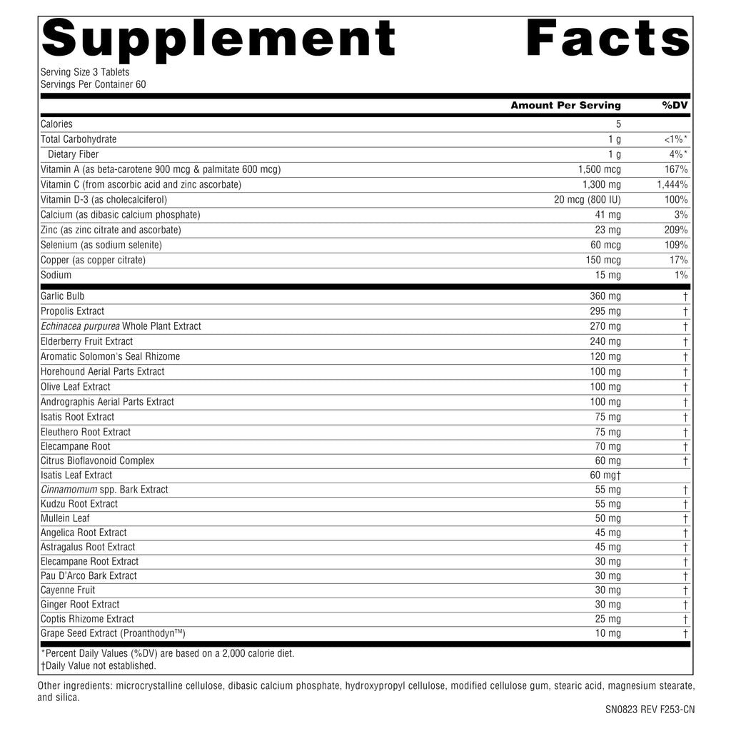 Source Naturals Wellness Formula Bio-Aligned Vitamins & Herbal Defense - Immune System Support Supplement & Immunity Booster* - 180 Tablets