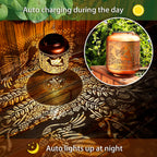 Hummingbird Solar Lanterns Outdoor Waterproof Hanging Solar Lights Hummingbird Gifts for Women Men Mom Metal Bird Decorative LED Lanterns for Yard, Patio, Lawn, Pathway, Landscape, Garden Decor