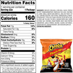 Cheetos Cheese Flavored Snacks, Flamin' Hot Crunchy, 1 Ounce (Pack of 40)