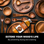 High-Performance Walnut Wood Oil Bowl Conditioner - Walnut Oil for Wood - Cleans, Shines, and Protects - Fine Wooden Bowl and Cutting Board - Maintains Neglected Wood - 8 oz