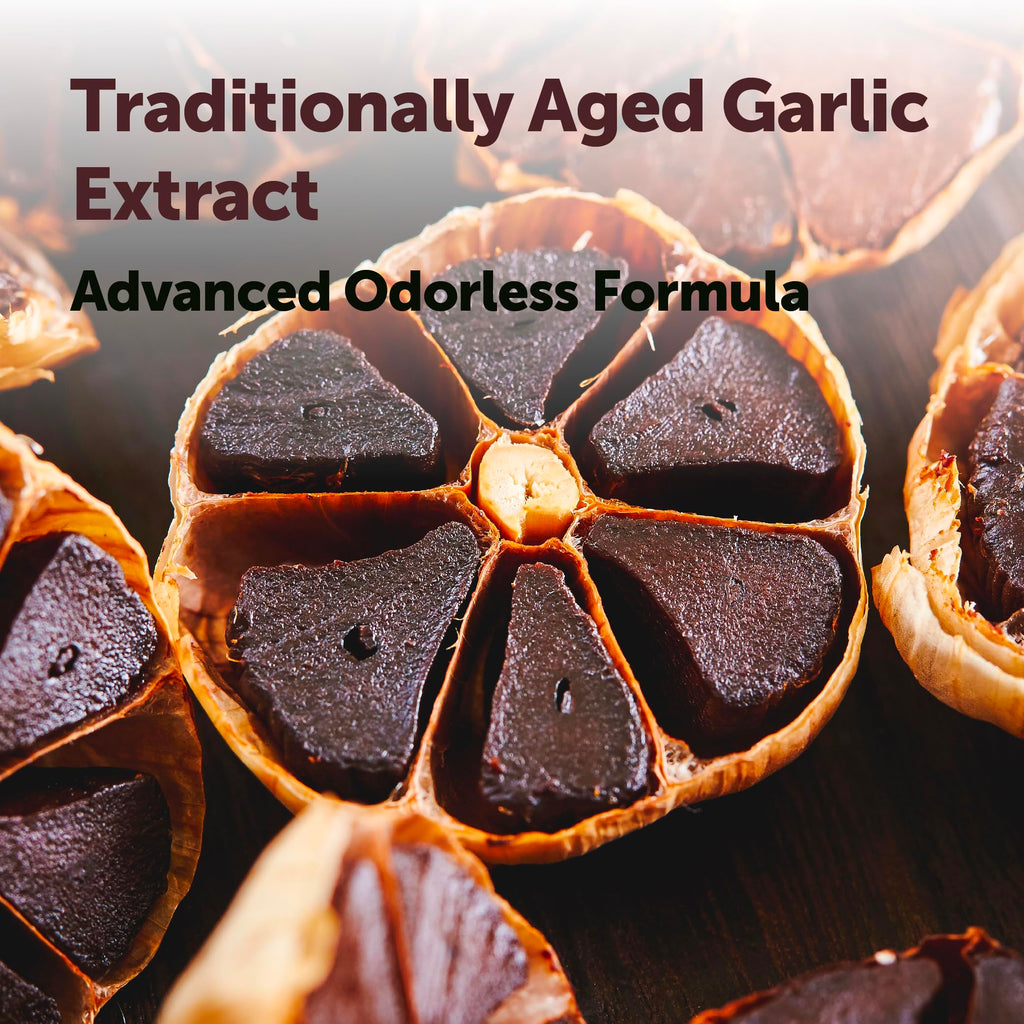 Micro Ingredients Odorless Garlic, 150 Softgels | 2 Years Aged Garlic Extract | Grown Allium Sativum Bulb | Natural Herbal Supplements | Non-GMO, Gluten Free