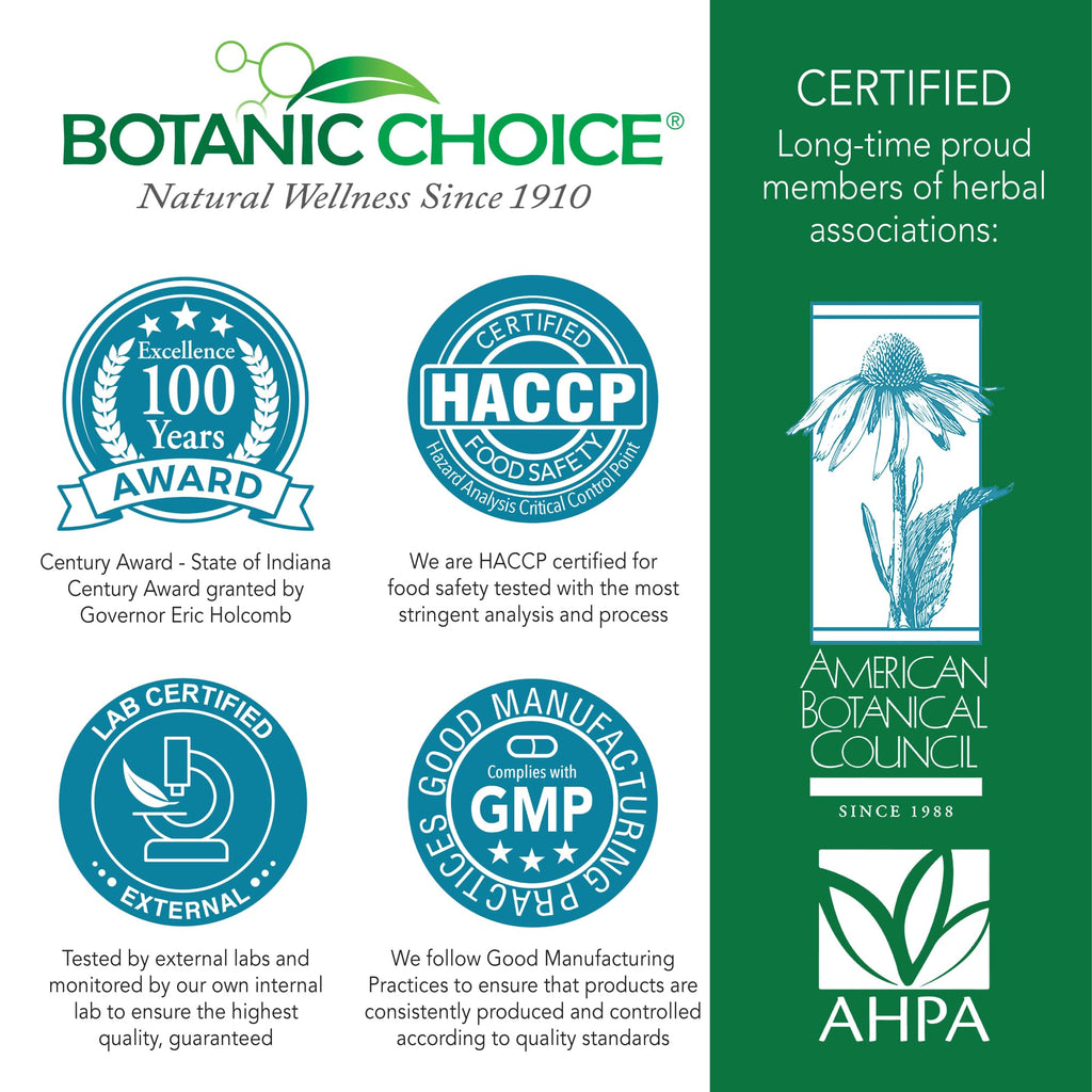 Botanic Choice CircuPlus 1500 - Heart Health & Circulation and Vein Support Supplement - Vitamin B1, Cayenne Pepper, Hawthorn, Ginkgo Biloba for Adults Men & Women (90 Capsules)