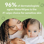 WaterWipes Sensitive+ Baby & Toddler Wipes, 3-In-1 Cleans, Cares, Protects, 99.9% Water, Textured Clean, Unscented & Hypoallergenic, 240 Count (4 Packs)
