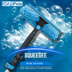 IGADPole 12 FT Water-Fed Washing Kit with Soap-Dispenser, Brush, 10″ Squeegee & Cobweb Duster for Windows, Gutters, Solar Panels & Exterior Walls
