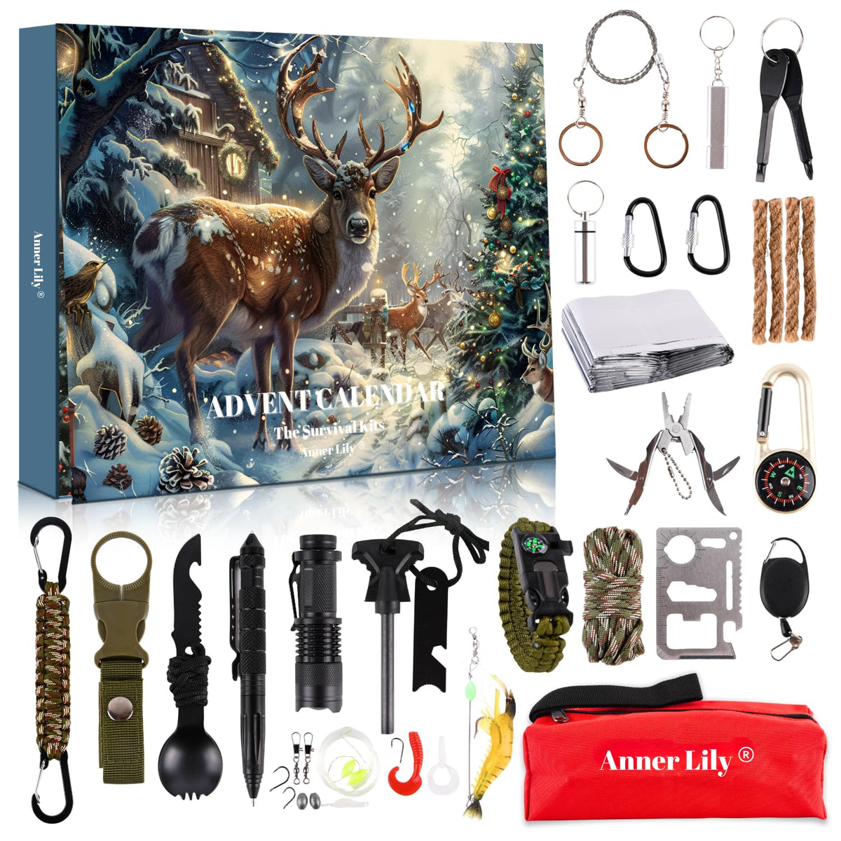 Survival Kit Advent Calendar 2026 - Hunting Xmas 24 Day Countdown Gift Men