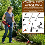 KJX Shovel Handle Replacement, Ergonomic Weed Trimmer Handle Extension