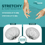 1000 Pack Invisible Hair Nets for Women & Men | Elastic 24" Mesh Hair Net for Buns, Long Hair & Short Hair - Hairnets for Ballet Dancers, Sleeping, Wig Storage, Food Service & More
